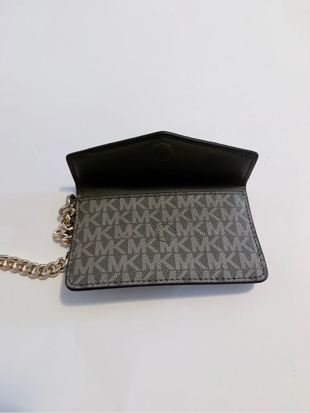 MICHAEL KORS Gray Logo Card Wallet - Picture 3 of 4